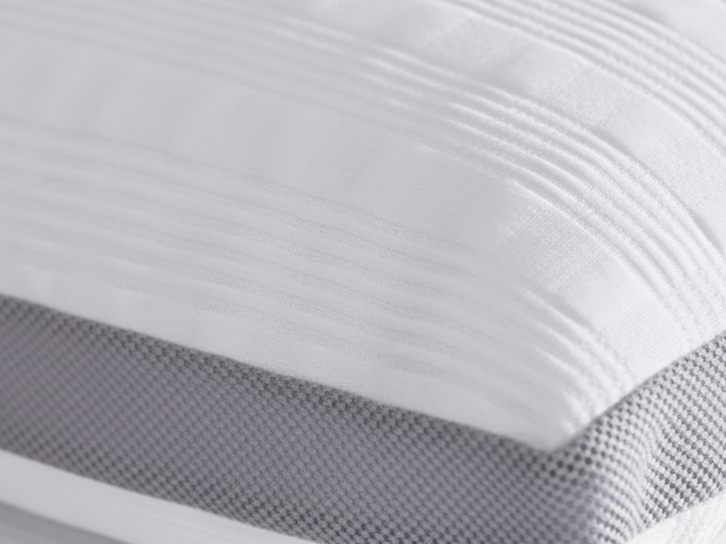 Breathable bamboo blend cover close up