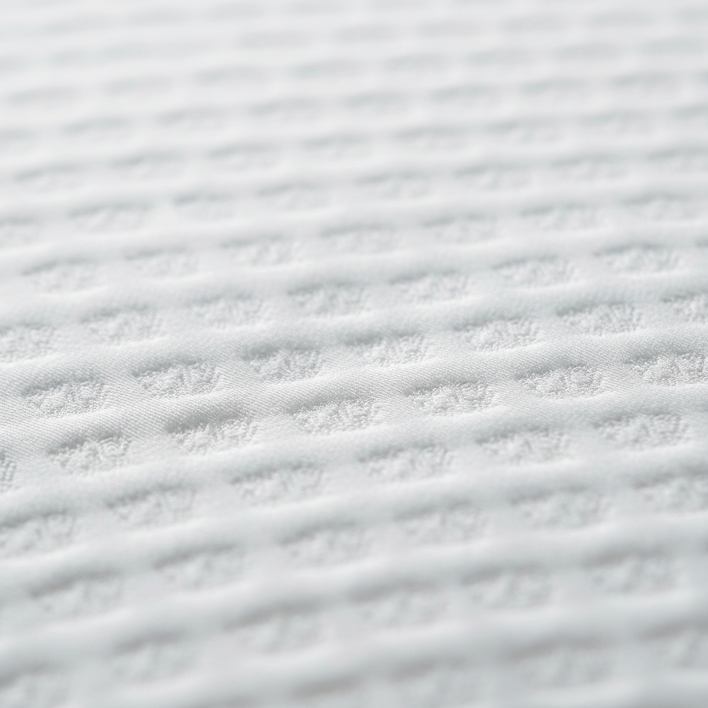 Breathable bamboo cooling cover close up